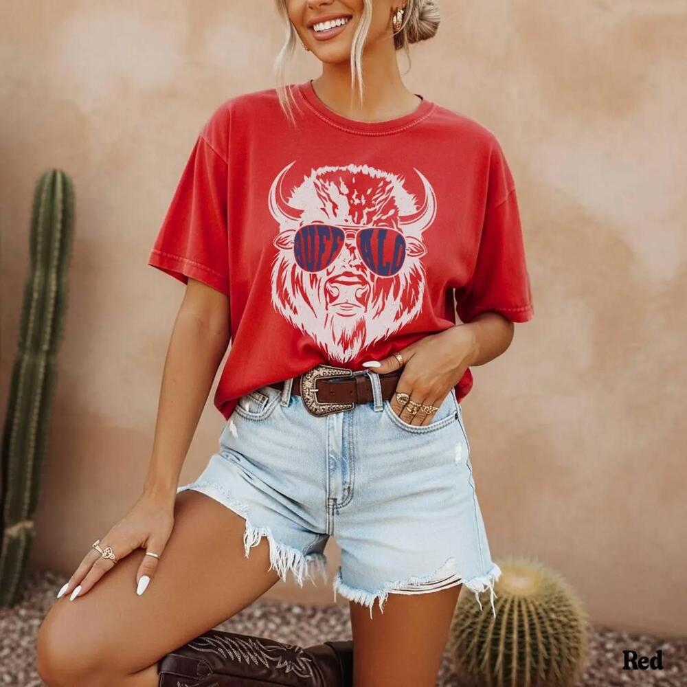 Retro Buffalo Football Shirt, Womens Buffalo Fan Gift